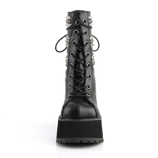 Demonia Women's Ranger-305 Platform Boots - Black Vegan Leather D0865-32US Clearance
